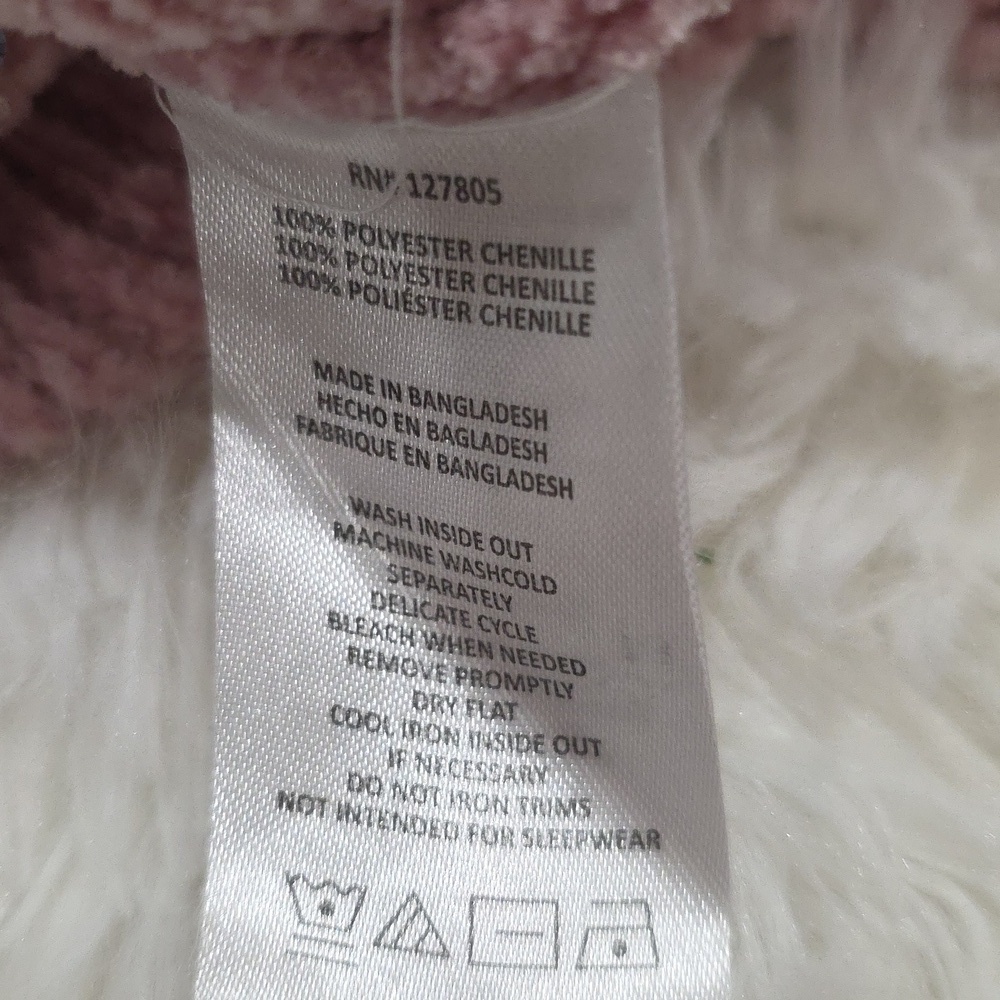 DKNY- Girls Sweater in Soft Pink with Sequin Logo. Size 4 - Picture 5 of 5
